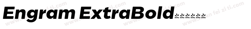 Engram ExtraBold字体转换